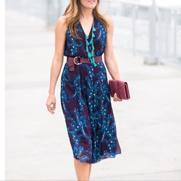 CAbi Treasure Paisley Floral Dress Size 8 - Picture 3 of 16